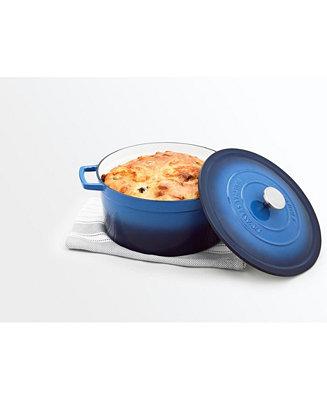 Martha Stewart Collection CLOSEOUT! Enameled Cast Iron Round 8-Qt. Dutch Oven