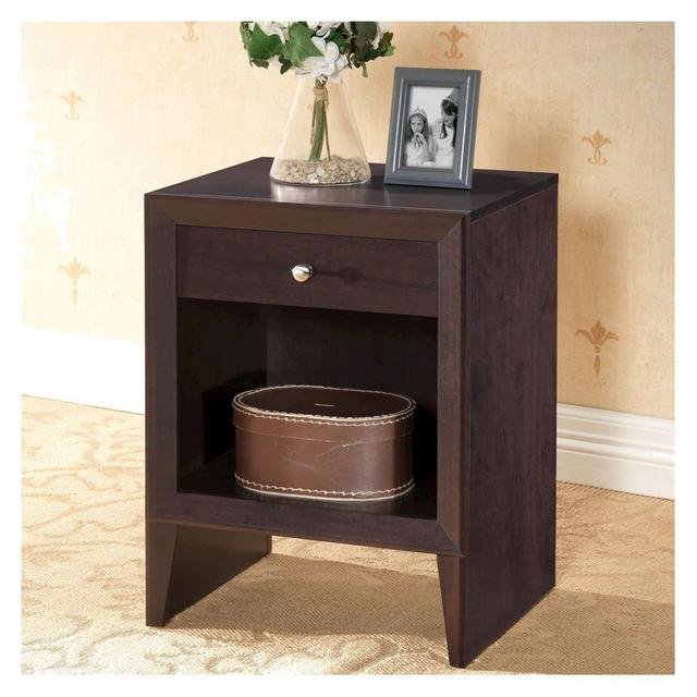 Leelanau Modern Accent Table and Nightstand Brown - Baxton Studio