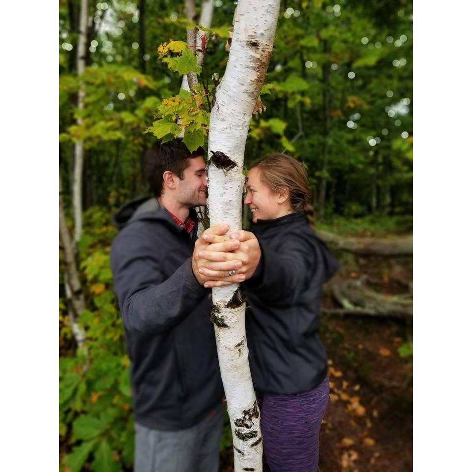 Our engagement on Madeline Island.