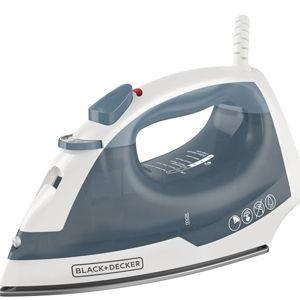 BLACK+DECKER Easy Steam Compact Iron for Clothes, Automatic Shutoff, Nonstick Plate, Light Weight, 1200 Watts