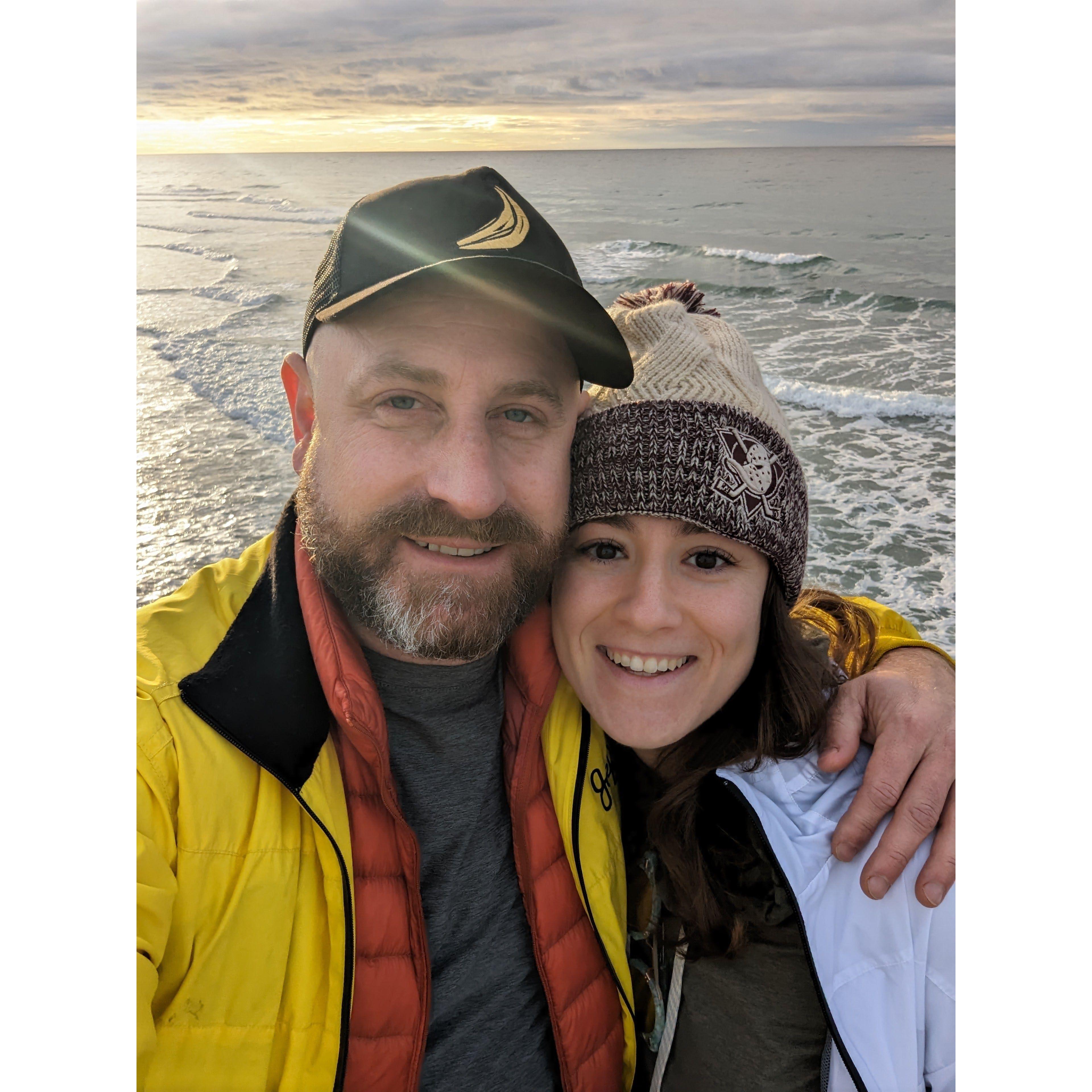 Walks at home in Newport Beach, CA