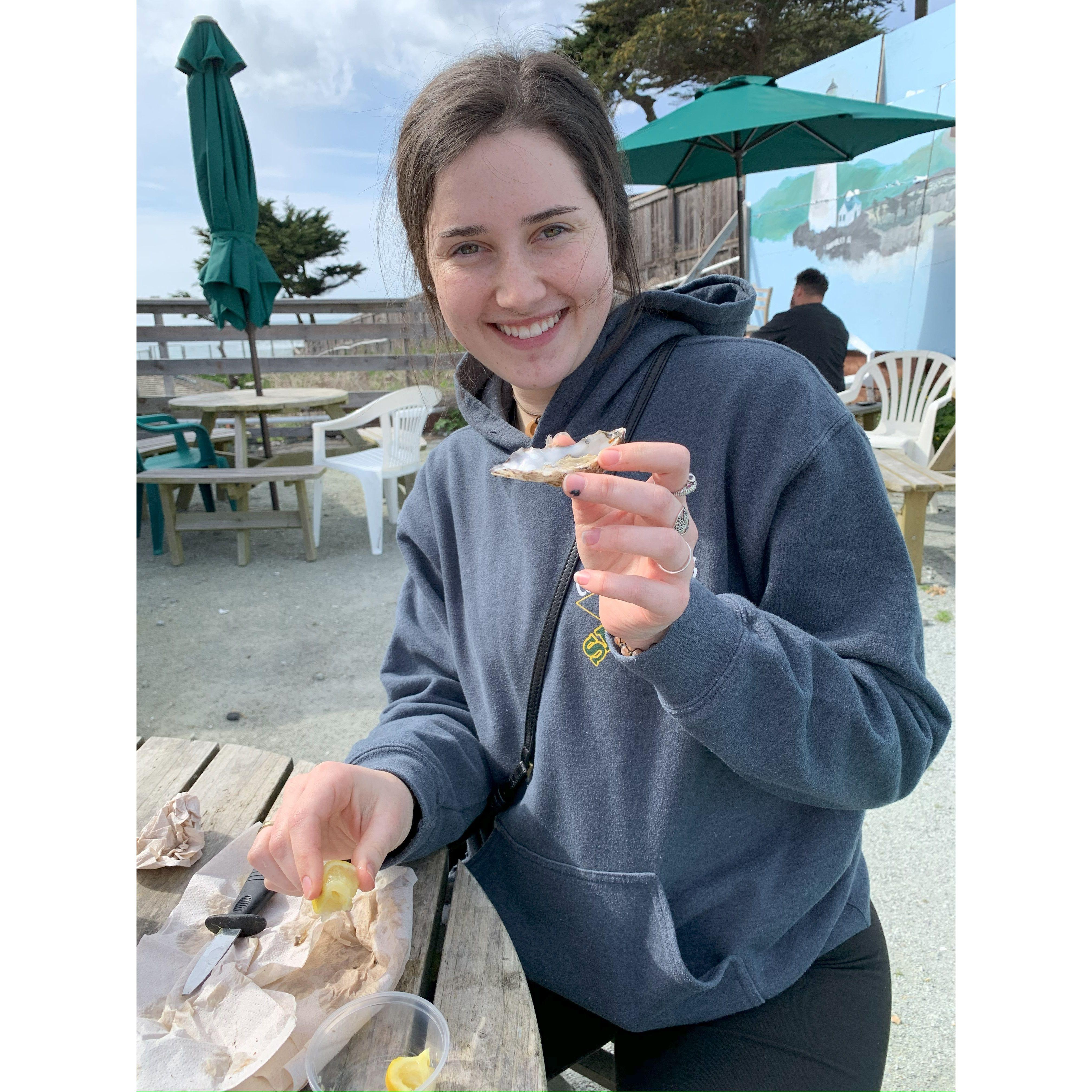 My Oyster Lady! Davenport, CA, March 2020