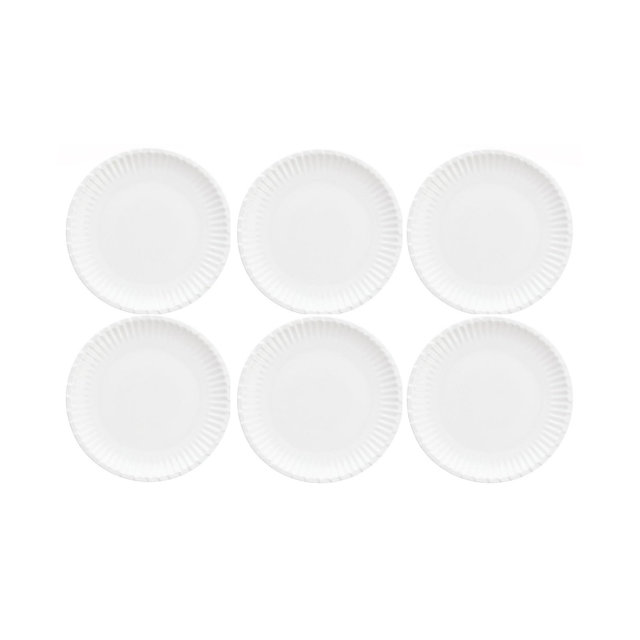 Fortessa Melamine Street Eats Paper Plates, Set of 6