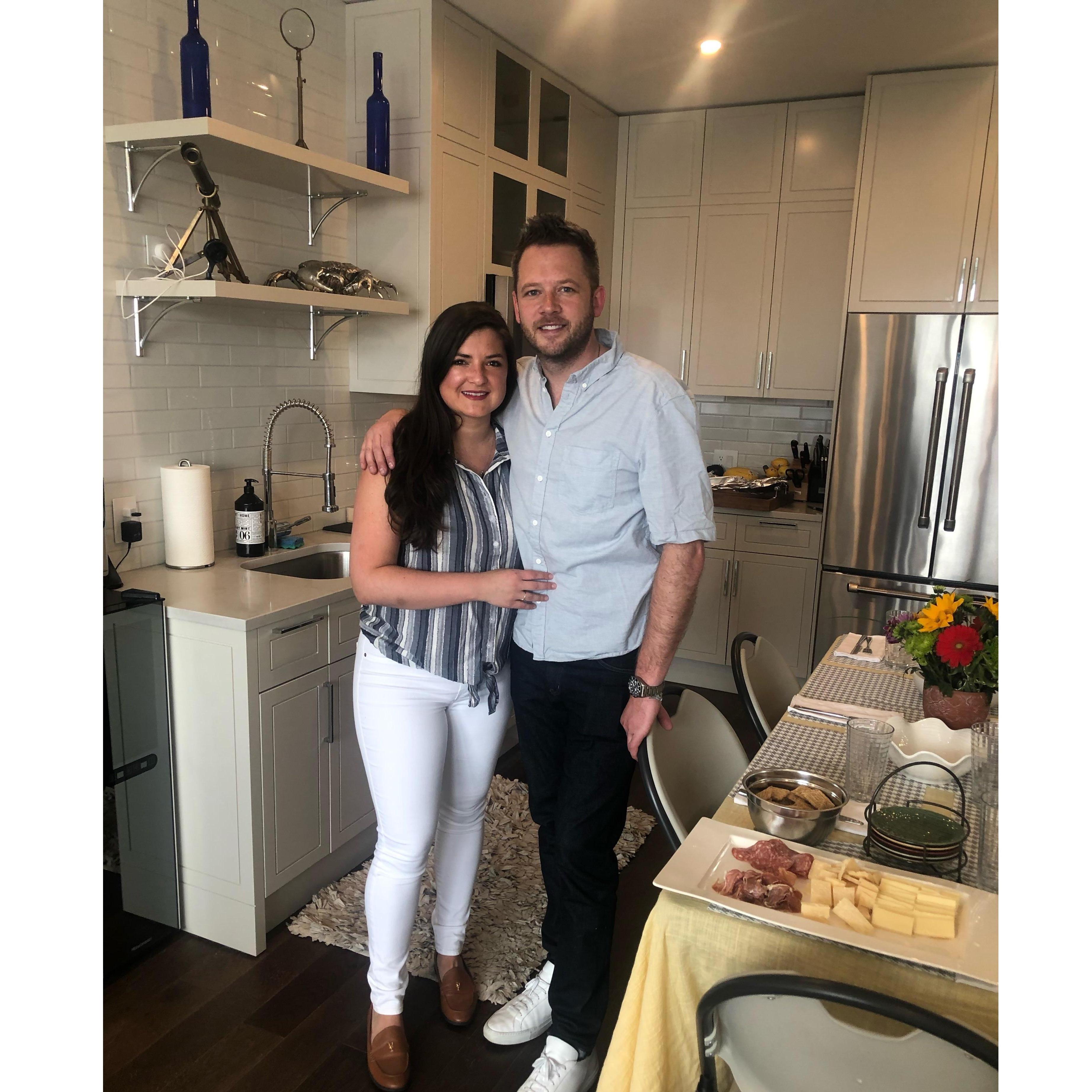 Hosting an Easter celebration at our current apartment in Jersey City, NJ!