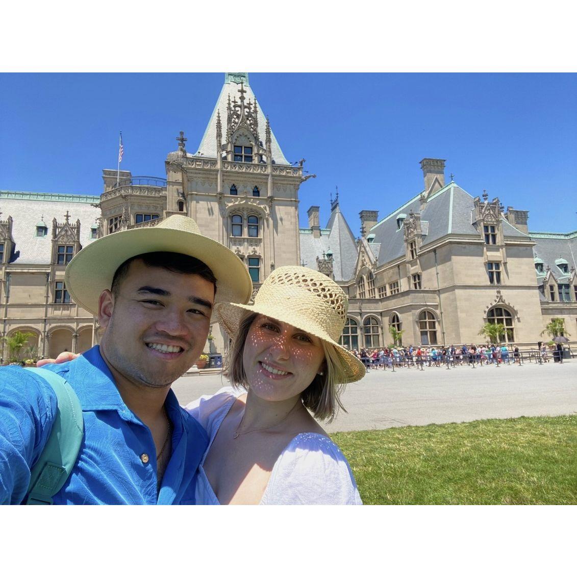 The first time we went to Biltmore. We went here on our first family vacation with Leo, and this is when Khuong knew where he was going to pop the question..