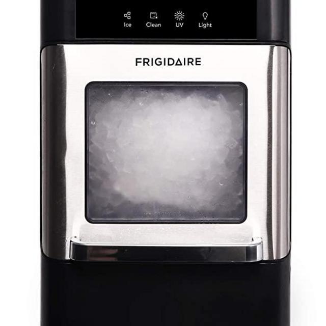 FRIGIDAIRE EFIC235-AMZ Countertop Crunchy Chewable Nugget Ice Maker, 44lbs per Day