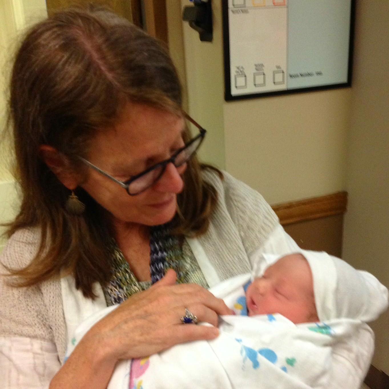 August 15th 2015 - Laramie, Wyoming - Every grandparent getting their moment with Jaxson including Grandma Jeri.