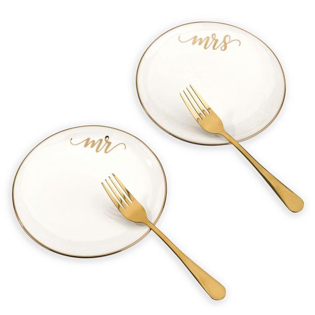Lillian Rose™ 4-Piece Cake Plate and Fork Set