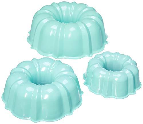 Nordic Ware 50304 Tiered Bundt Set - 3, 6, 12 Cup, Mint