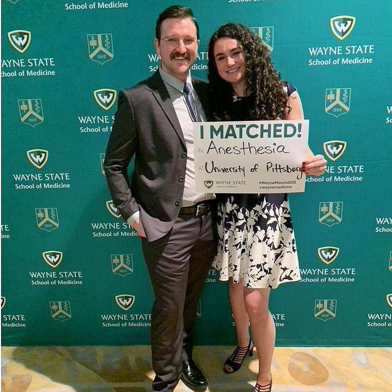 March 2022 - Hannah matches into Anesthesiology at the University of Pittsburgh Medical Center