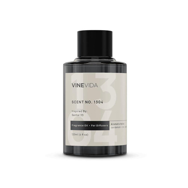 VINEVIDA Santal Bliss Fragrance Oil for Cold Air Diffusers 4 Fl Oz - Essential Oils for Diffuser Oil Refill & Air Freshener Room Spray