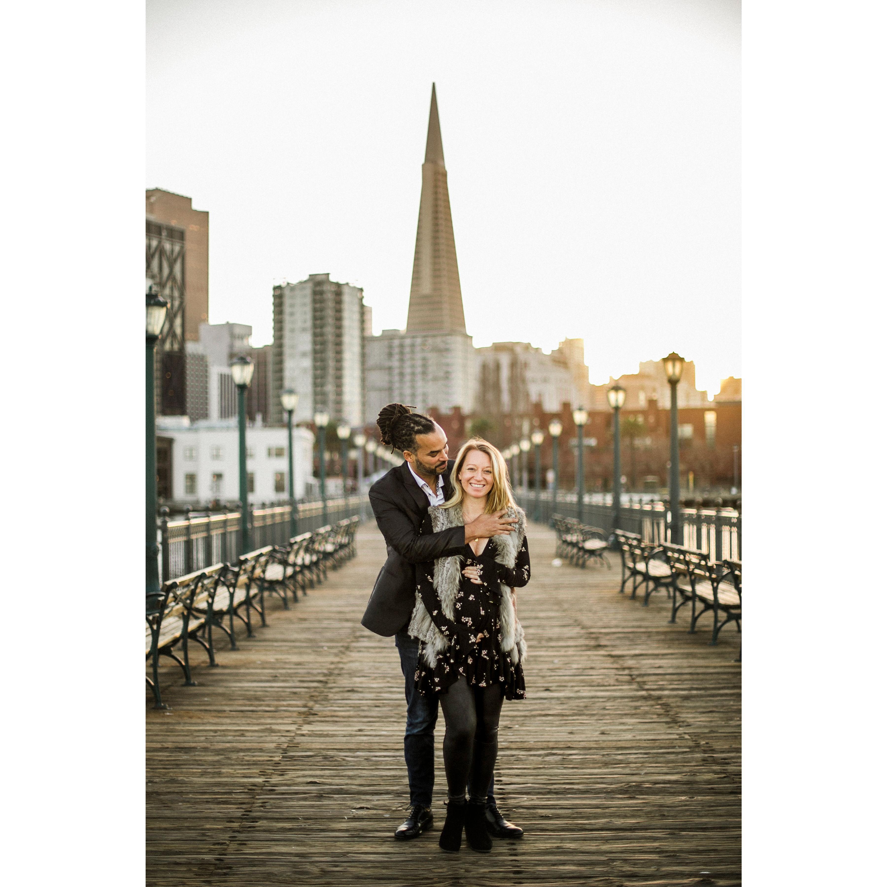 Little Zuri Christine hanging in Em's belly.