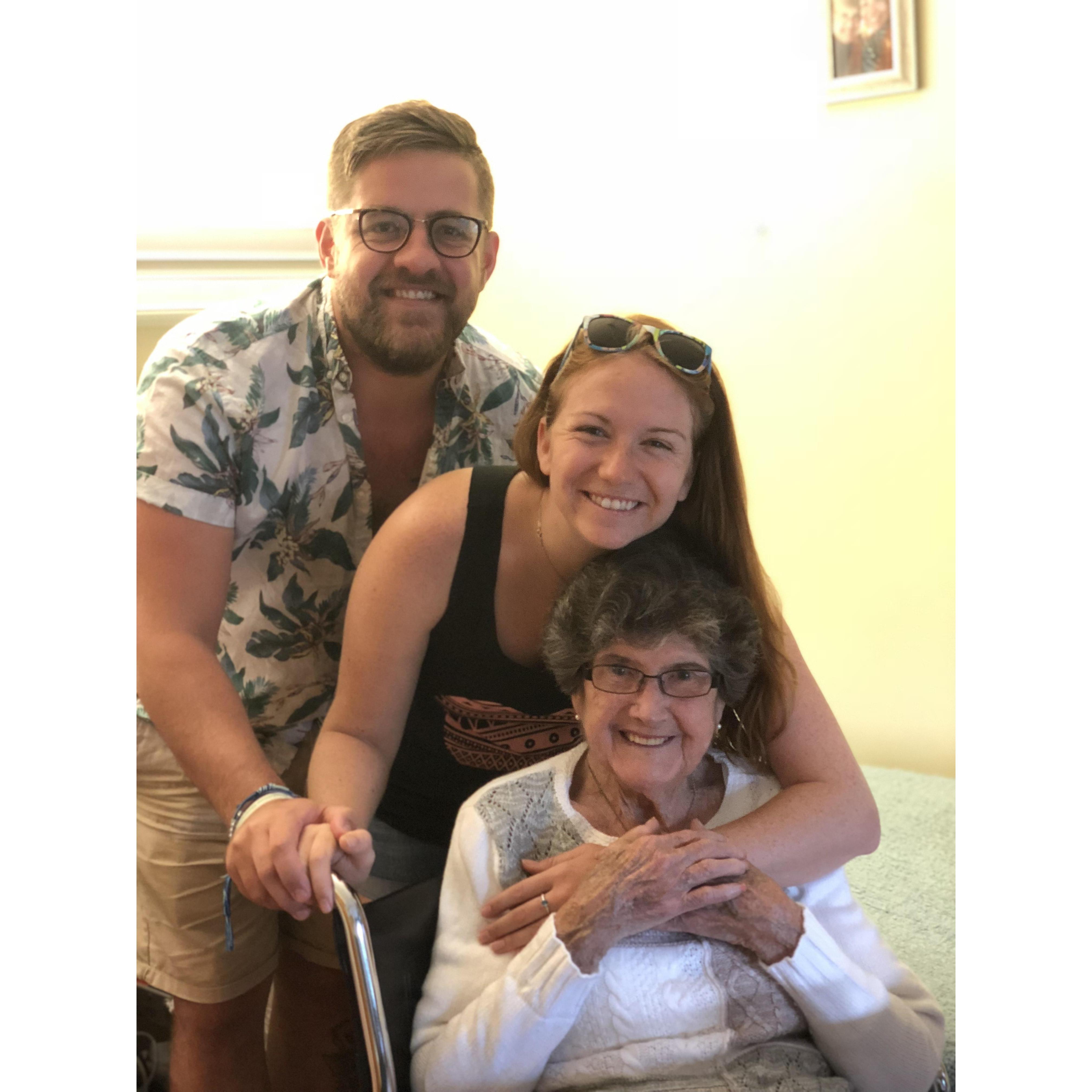 Telling Meme that we're engaged <3 It meant a lot to me that she loved Andy too. I know she'll be with us in spirit at the wedding!