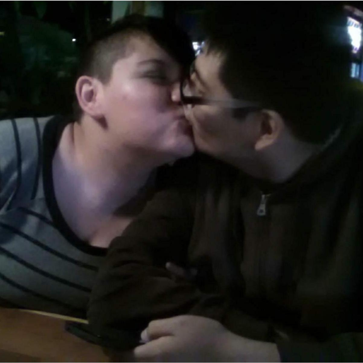 His brother snagged this photo of us on Manuels 18th Birthday