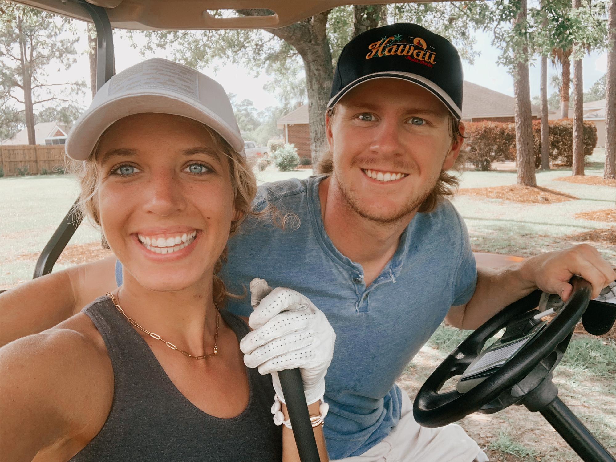 My first time golfing