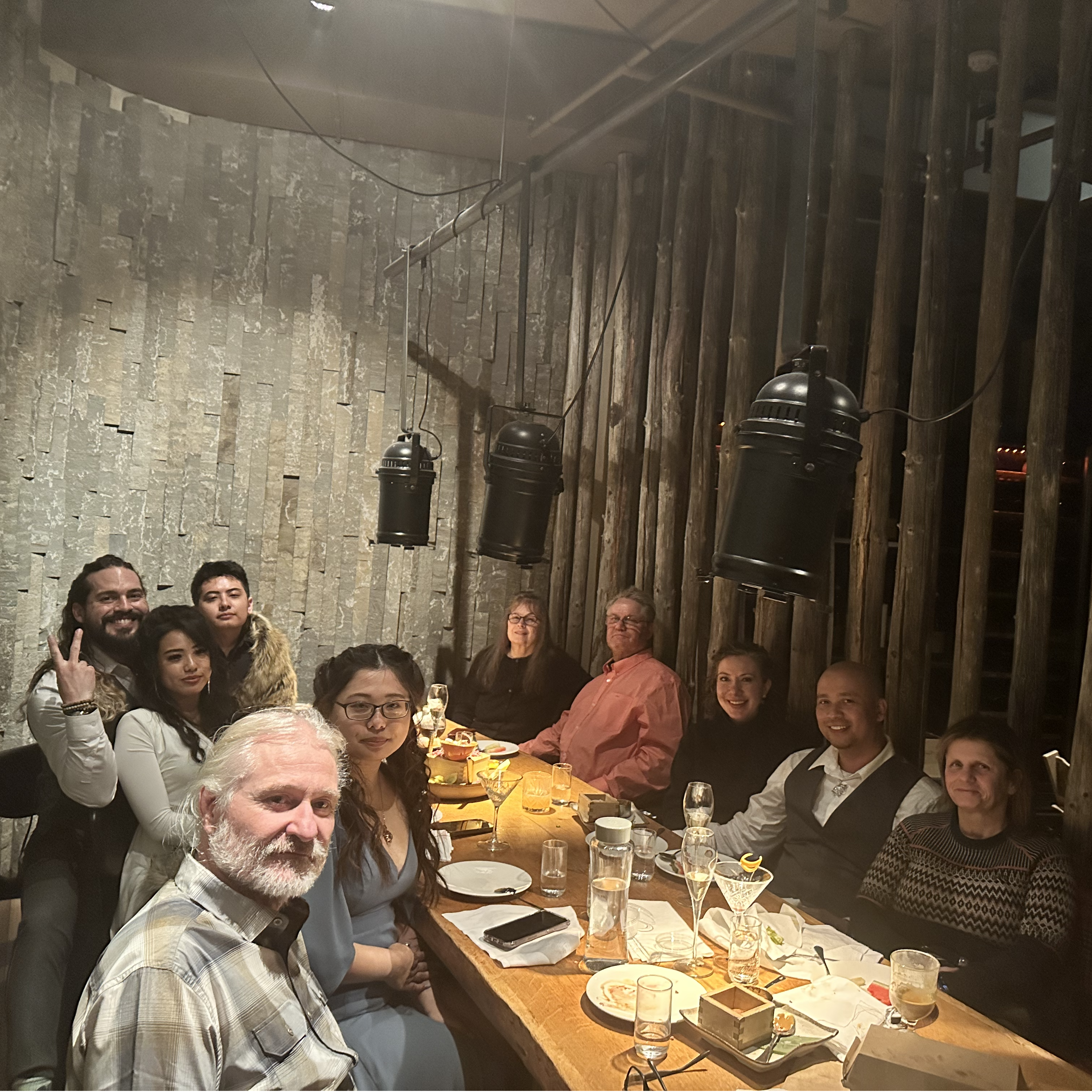 Wedding dinner with family