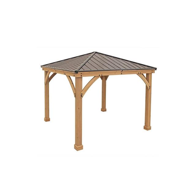 Meridian 10' X 10' Gazebo - Brown - Yardistry