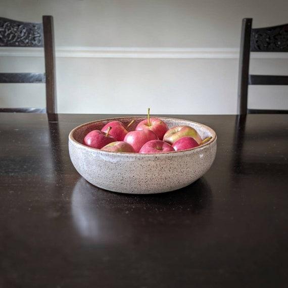 Large artisan ceramic serving bowl, Handmade