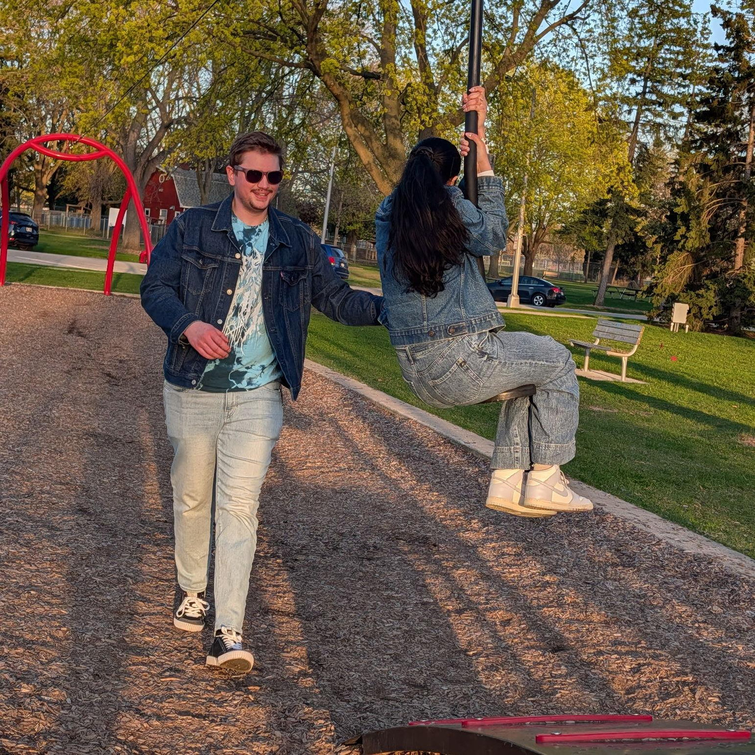 " We are 30 year olds at the park right now" - Dillon