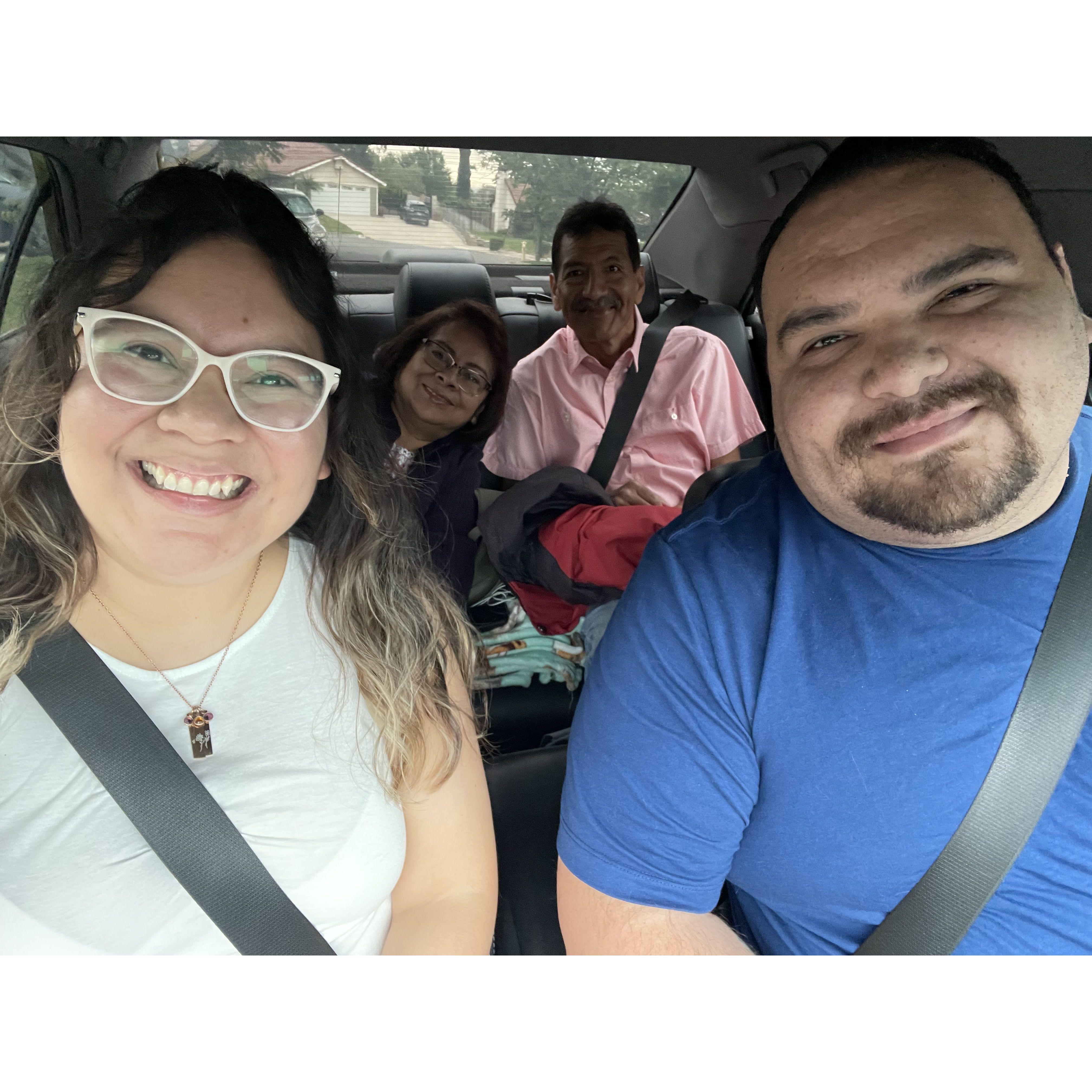 Our first roadtrip with my parents for my birthday