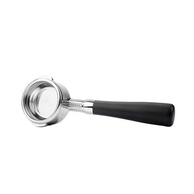 Crema Coffee Products - 58mm Bottomless Portafilter - Compatible with Breville Dual-Boiler, Oracle, Oracle Touch Only - Not suitable with E61 groupheads, Matte Black