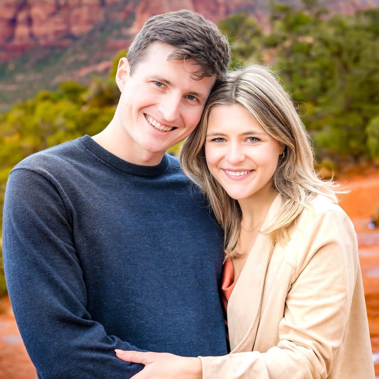 Our engagement shoot in Sedona, Arizona on our 3rd anniversary in 2025!