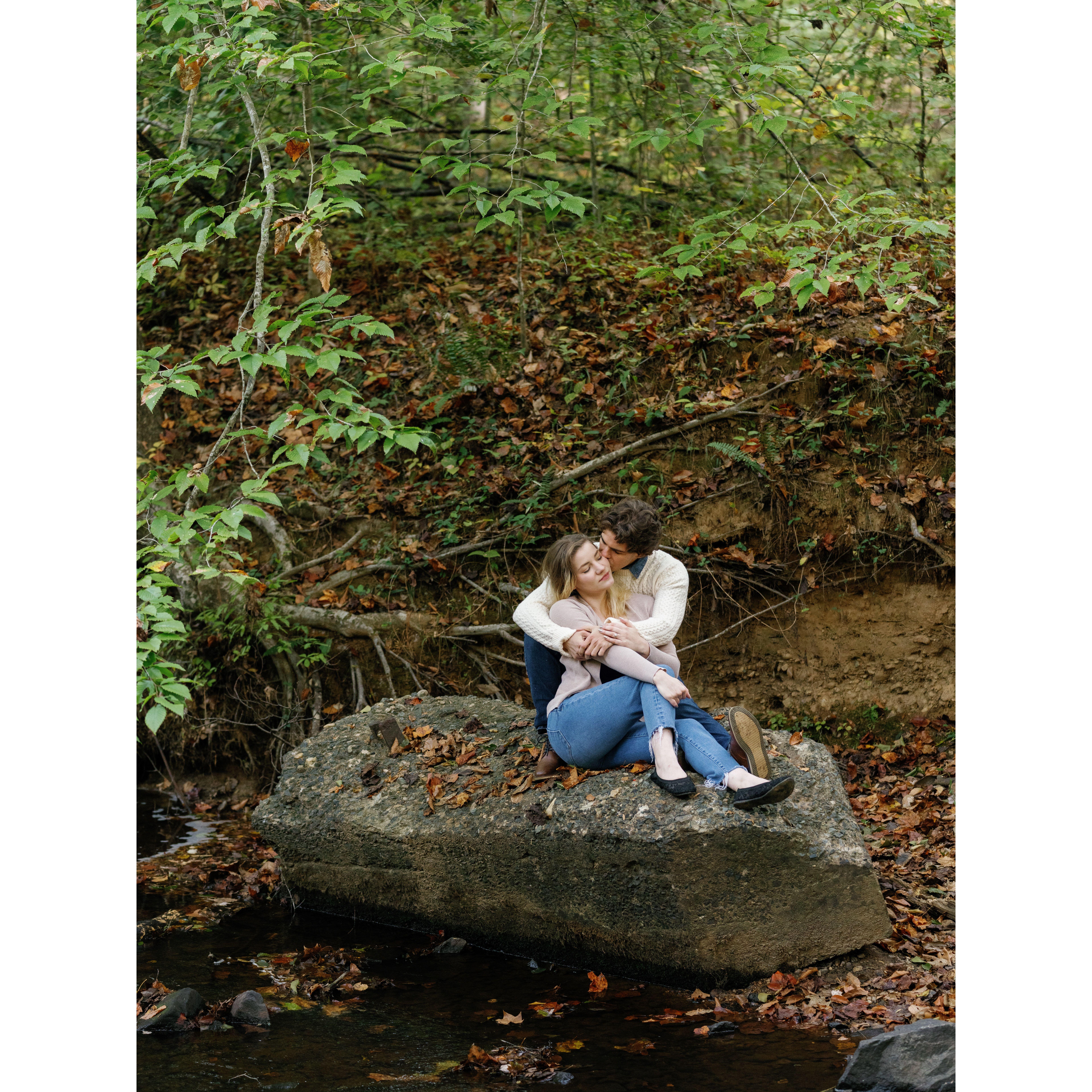 One our all-time favorites from an engagement shoot in Prince William Forest Park