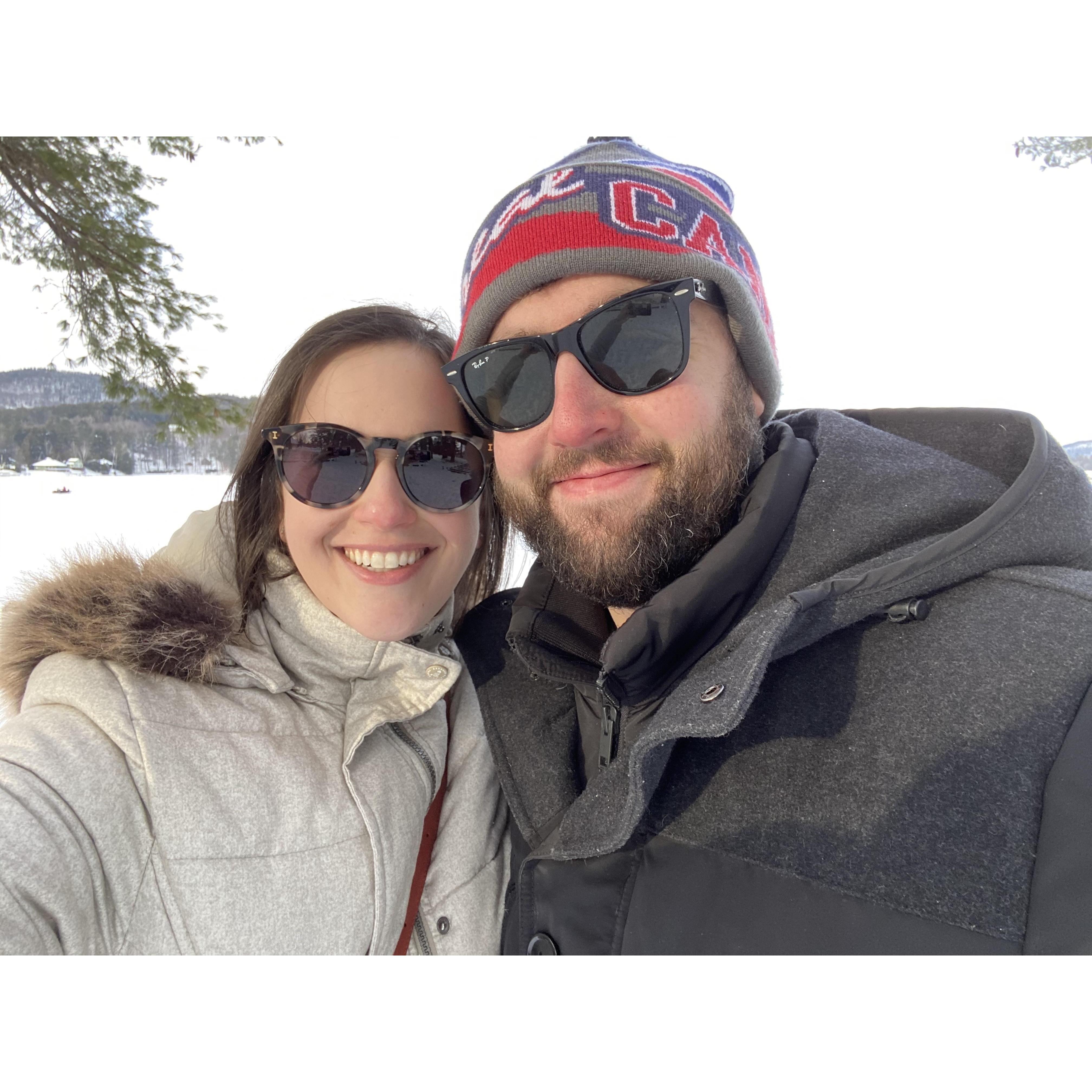 Celebrating our first Valentines Day in Lake George - February 2020