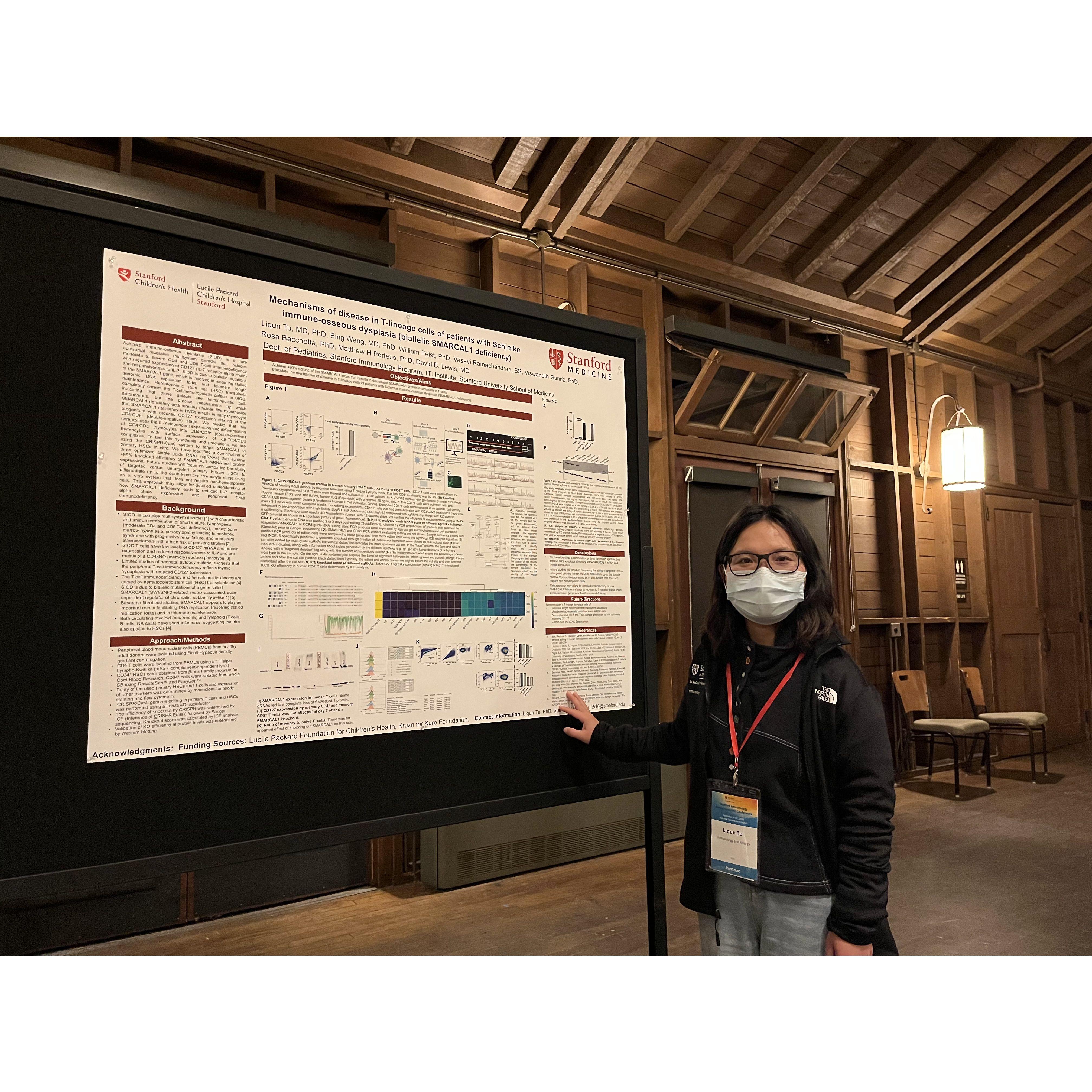 Tutu is posting her study for the first time at Stanford!