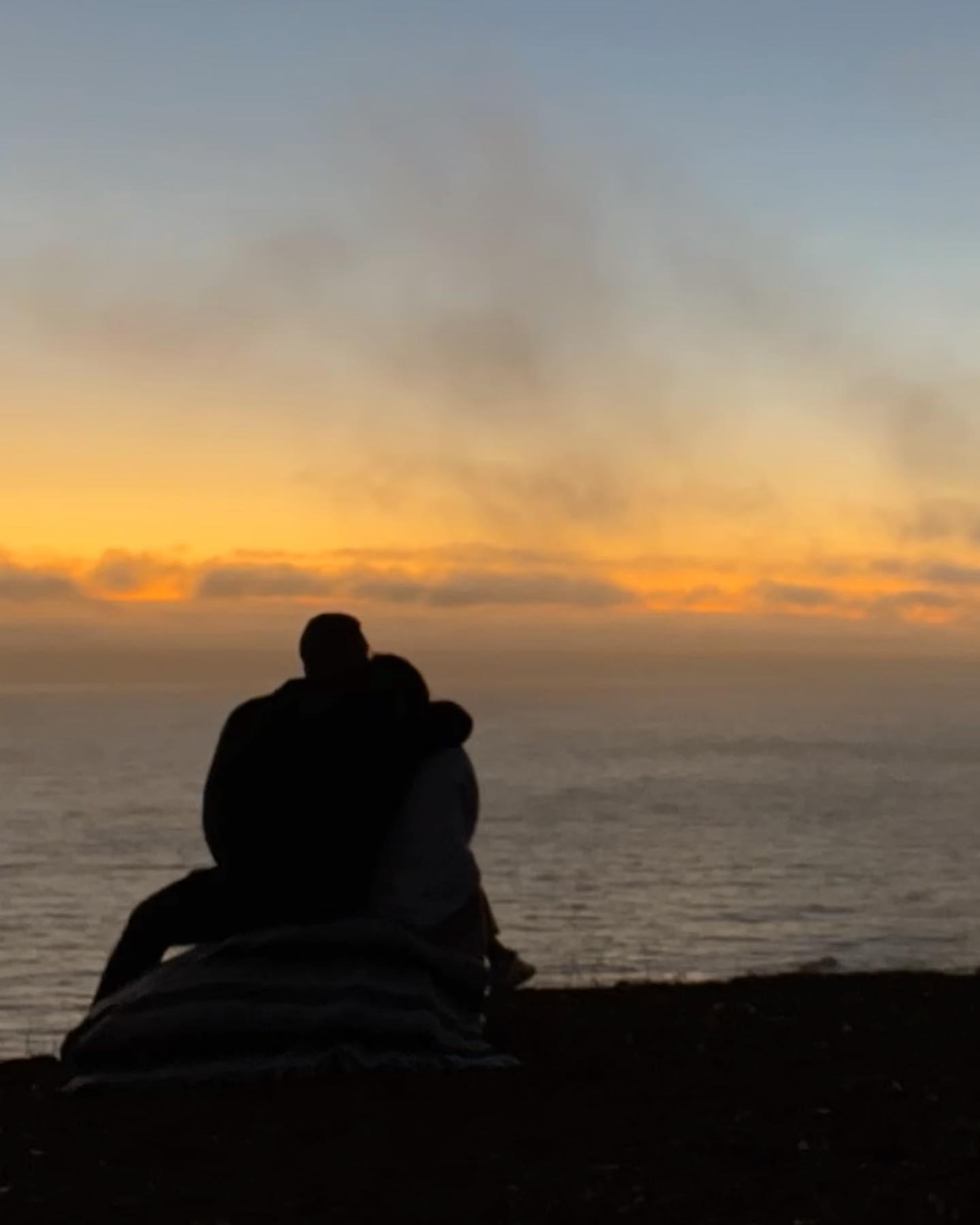 Their favorite part of their California road trip was in Big Sur when they pulled over at a lookout point to watch a picturesque sunset.