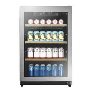Insignia 130-Can Beverage Cooler - Silver