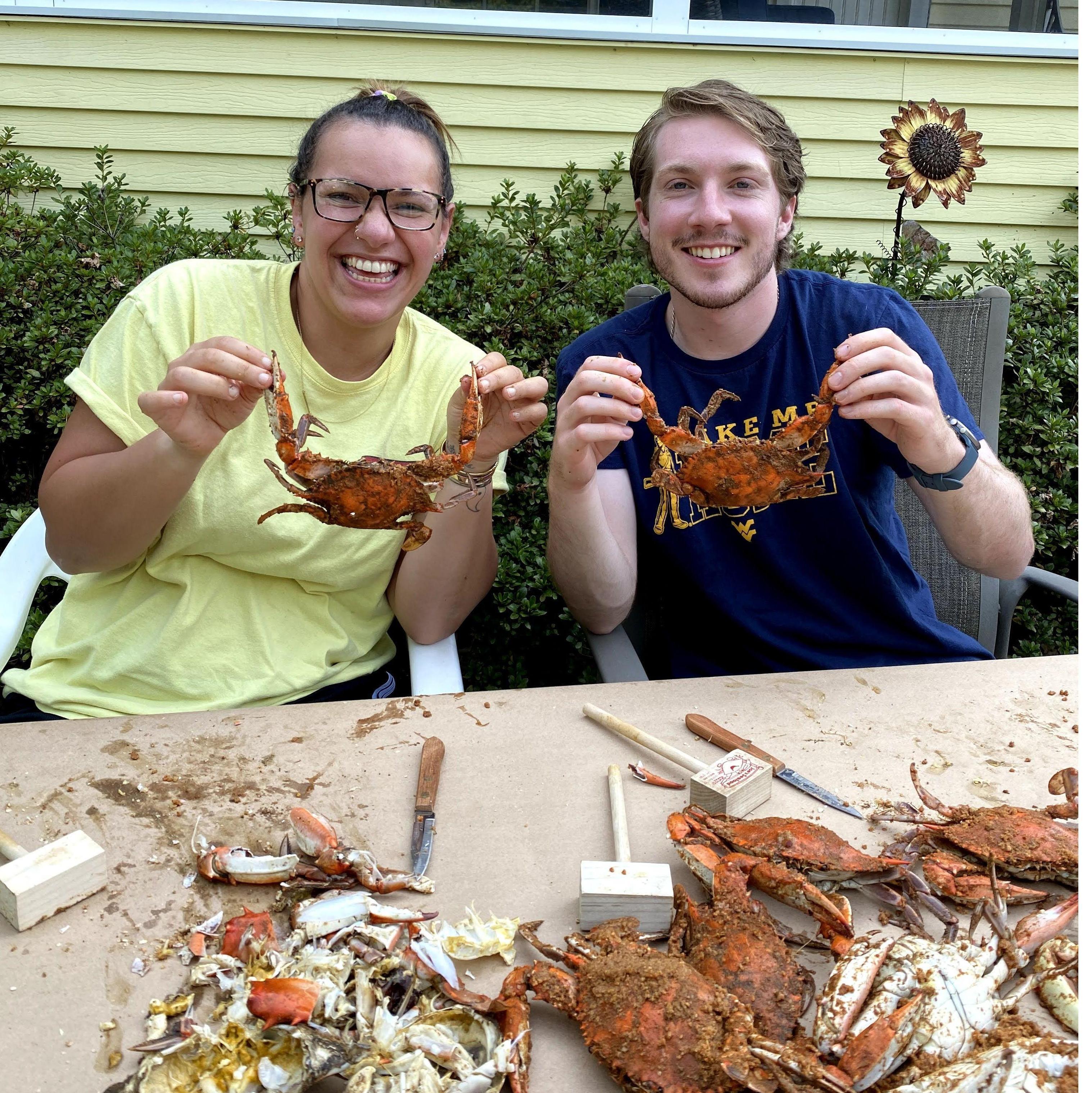 Sabra 1st time picking crabs