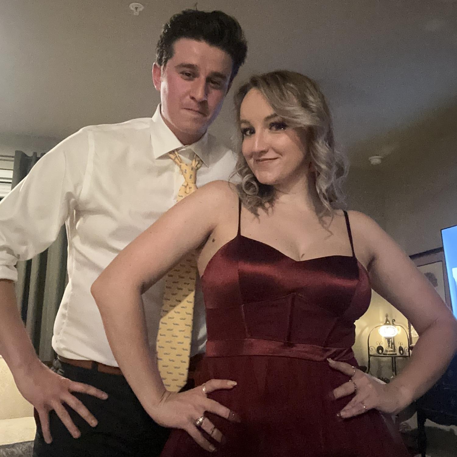 JT threw me our own "mini prom" after Anna got back from working Choir Prom