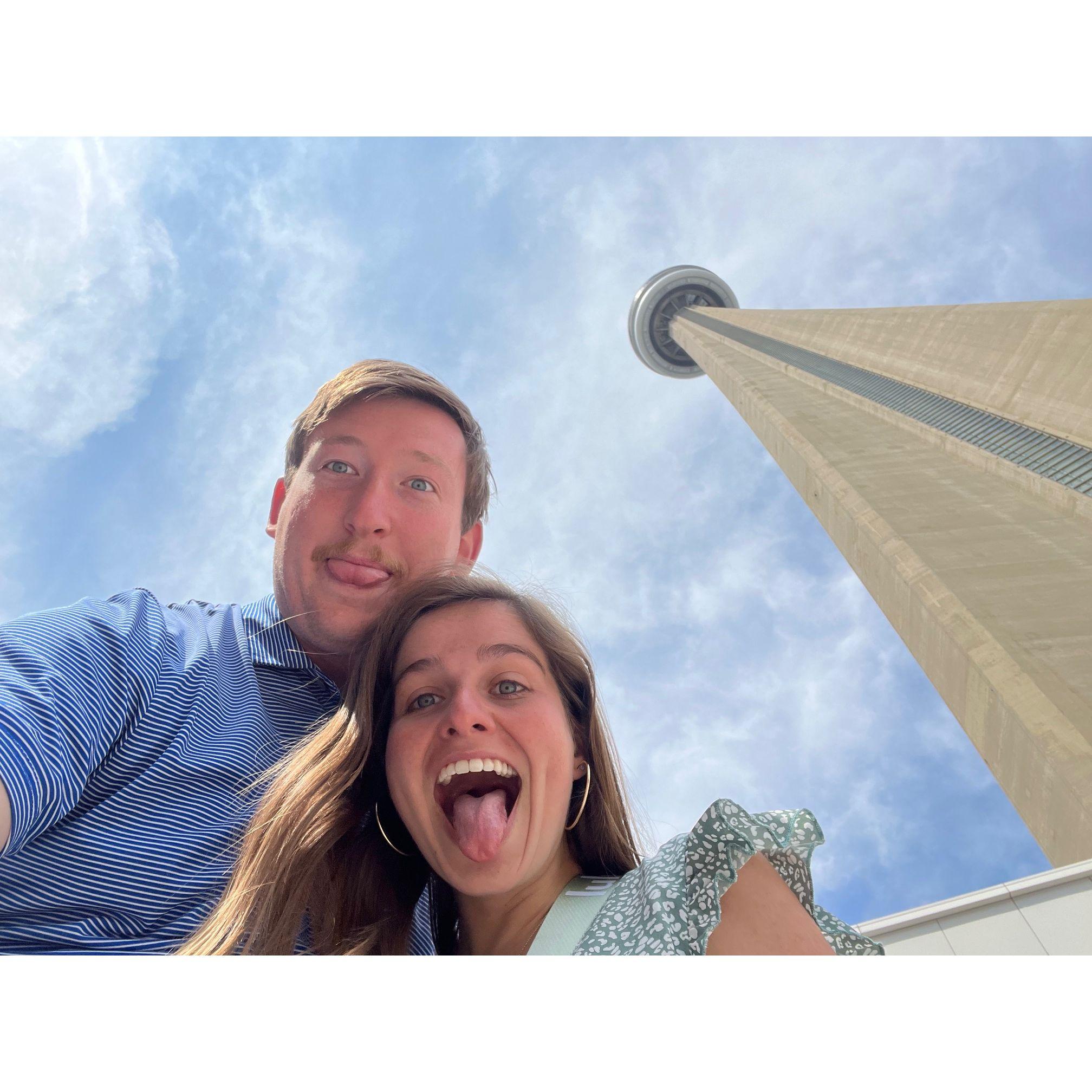 Our trip up the CN Tower in Toronto Canada