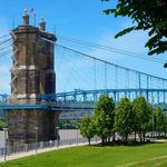 Cincinnati Riverwalk and Swings