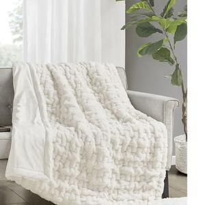 Balleyduff Ivory Throw Blanket