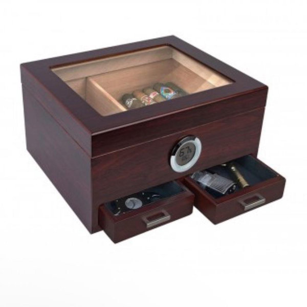 Imperial Glasstop Humidor w/ Storage