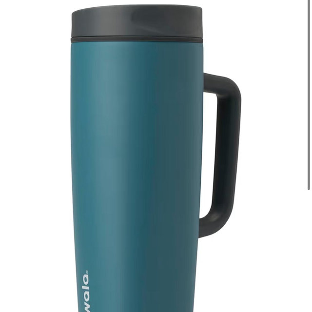 Owala SmoothSip Slider Stainless Steel Insulated Travel Mug with handle, 100% Leak Proof, For Hot and Cold Drinks, Travel Friendly with Sliding Lock Lid, 24 oz, BPA Free, Leak Proof, High Dive