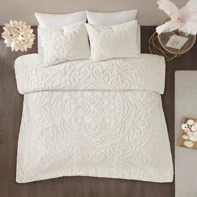 Cecily Cotton Chenille Medallion Comforter Set