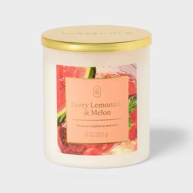 Berry Lemonade and Melon Jar Candle White 10oz - Threshold™