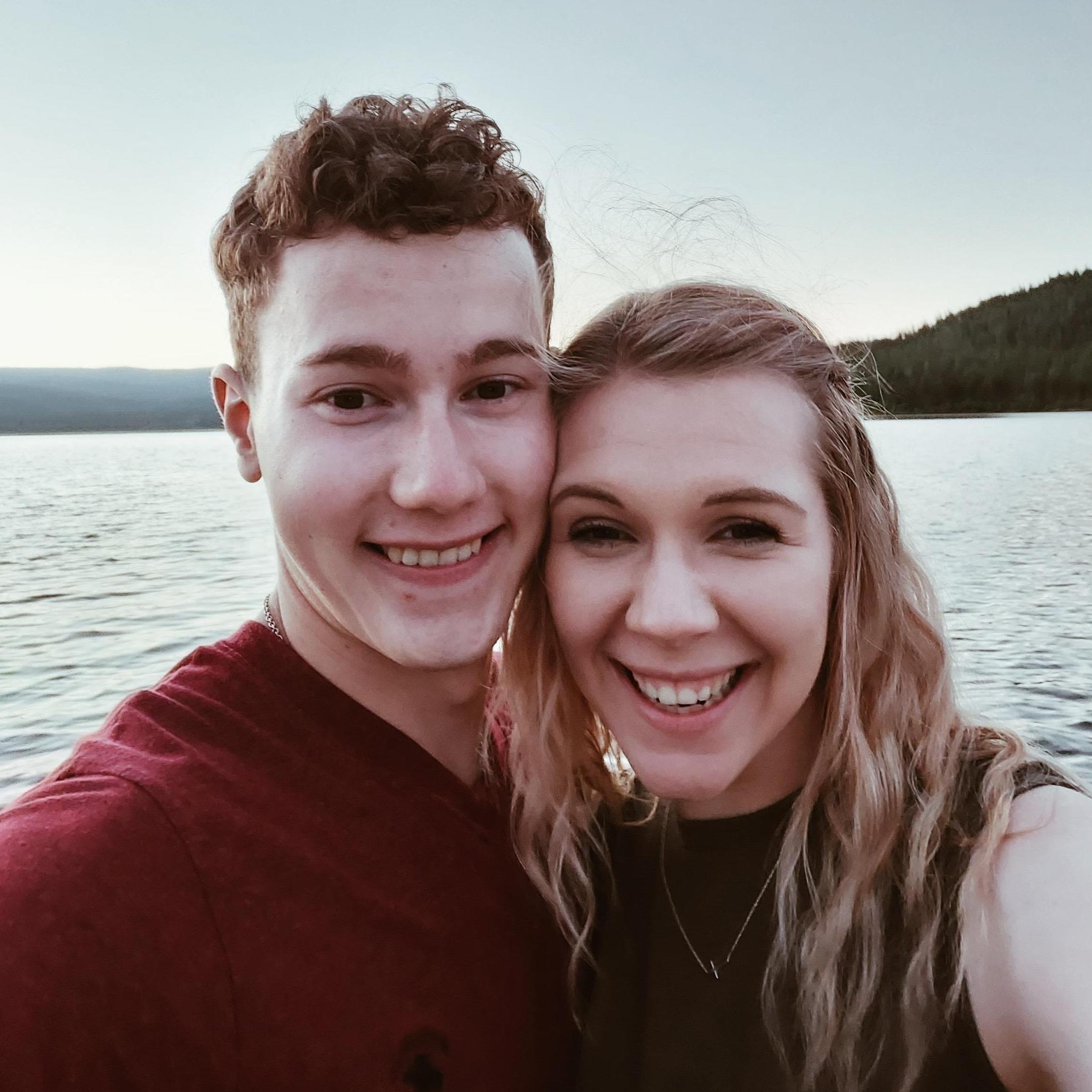 6-2-21 - While on Jackson family vacay, we camped at Lake Mary Ronan. Joe surprised me with a serenade on the dock and we carved our initials on one of the posts.