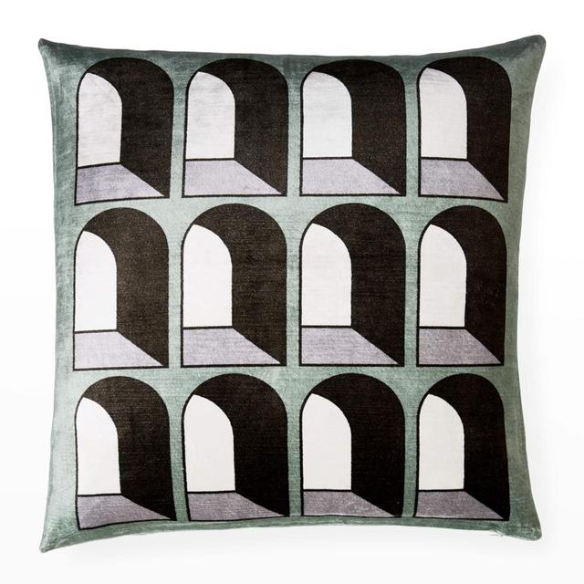Jonathan AdlerArcade Arches Pillow, 22"Sq.