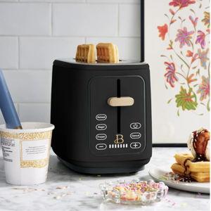 Beautiful 2 Slice Toaster with Touch-Activated Display, Black Sesame by Drew Barrymore