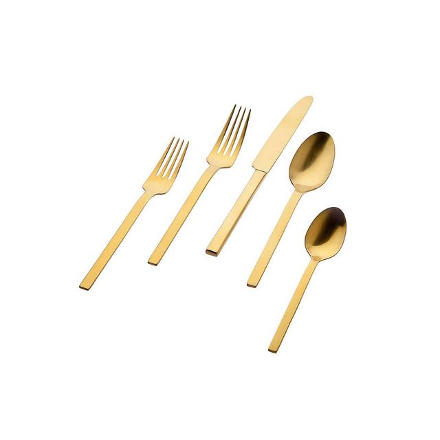 Godinger 18/0 Atlas Matte Gold 20-PC Flatware Set, Service for 4