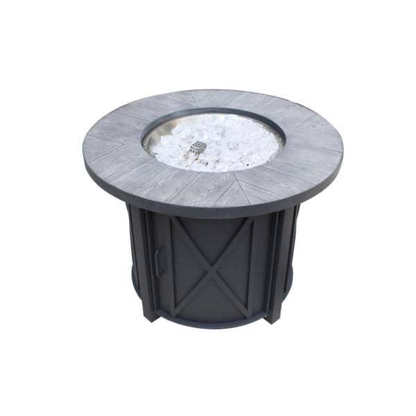 Park Canyon 35 in. Round Steel Propane Fire Pit Kit