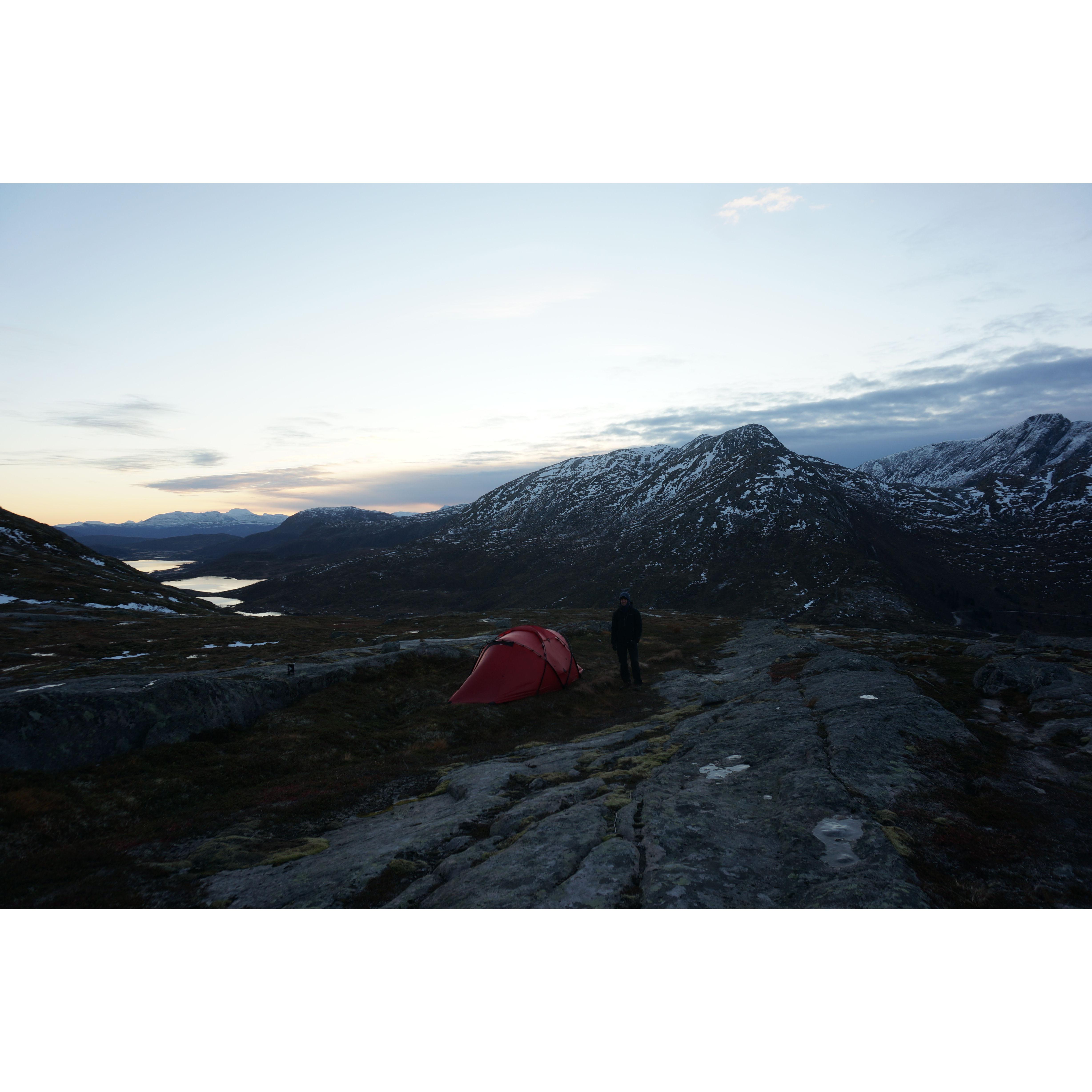 Tent camping in Norway (November 2021)