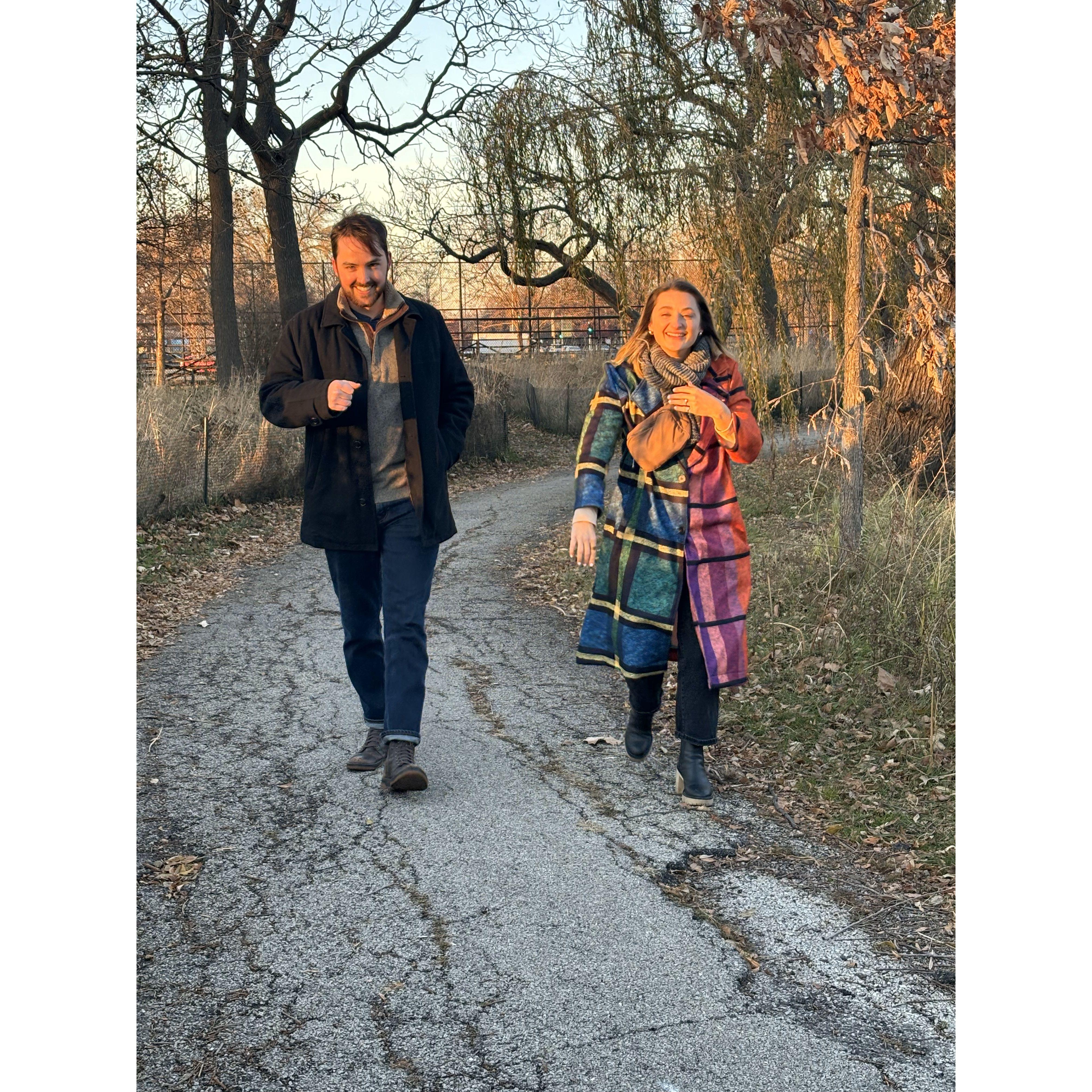 Right after she said "Yes!"