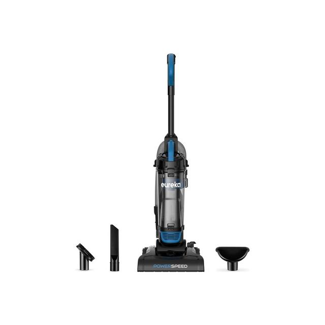 Eureka PowerSpeed Bagless Lightweight Powerful Upright Vacuum Cleaner for Carpet and Hard Floor, Blue