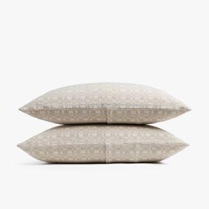 Quilted Shams Set of 2 | Standard, Cream
