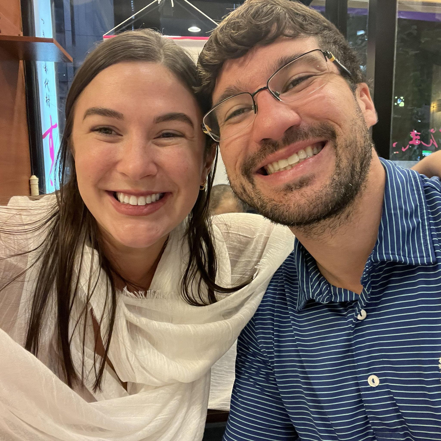 First picture after not seeing each other for 6 long weeks!